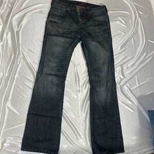 Guess Roll And Low Bootcut Jeans